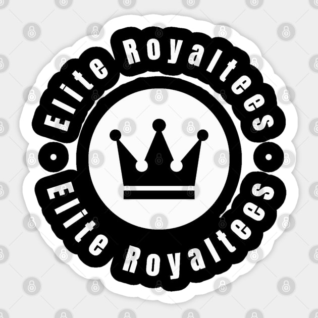 Elite Royaltees white Sticker by Elite Royaltees